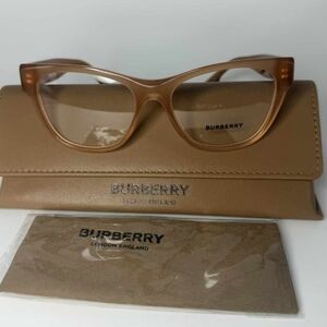 **NEW**Burberry Eyeglasses Frames B2301 3808 Clear Brown Cat Eye - AUTHENTIC